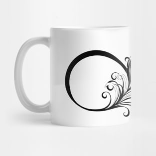 Infinity Symbol with Peacock Feather Mug